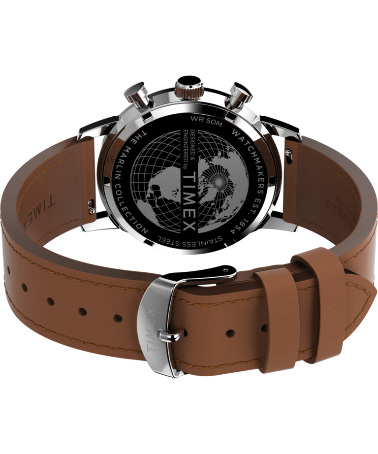 TW2W10100 Marlin® Cronógrafo taquímetro de 40 mm con correa de piel: imagen del fondo de la caja con accesorio