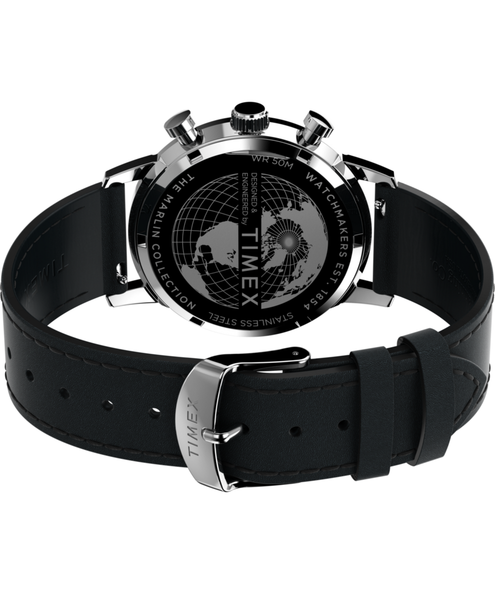 TW2W10300 Marlin® Chronograph Tachymeter 40mm Leather Strap Watch Caseback with Attachment Image
