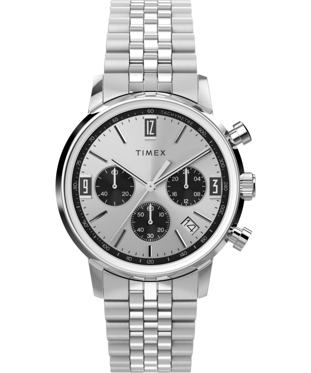 Marlin Chronograph Tachymeter 40mm Stainless Steel Bracelet Watch