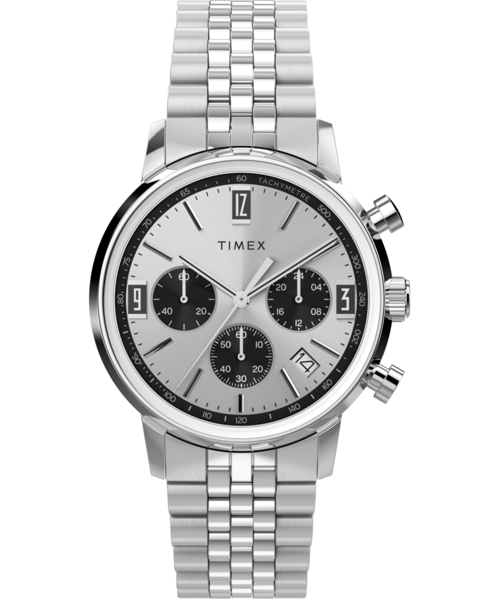 Timex Marlin Chronograph Tachymeter 40mm Stainless Steel Bracelet Watch