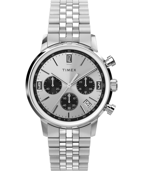 Marlin® Chronograph Tachymeter 40mm Stainless Steel Bracelet Watch