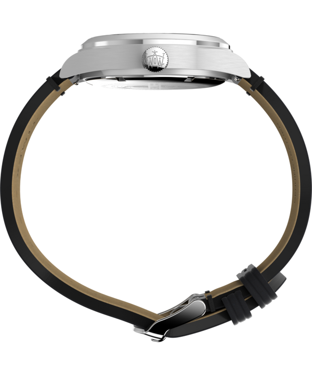 Waterbury traditional day date sales 42mm leather strap watch