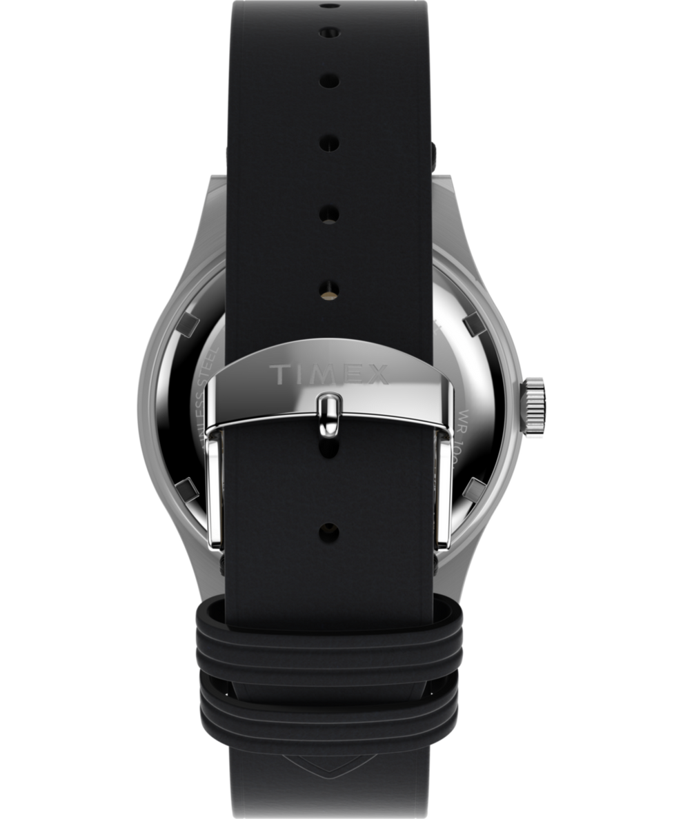 Waterbury Traditional Day Date 39mm Leather Strap Watch