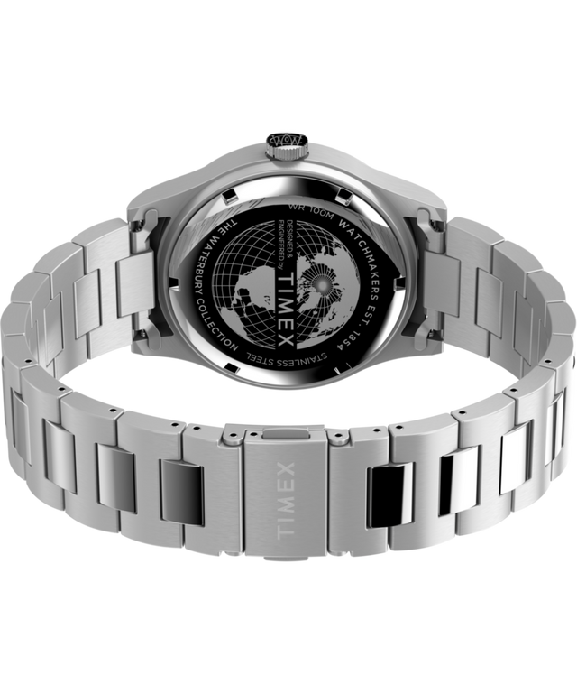 Waterbury Traditional Day Date 39mm Stainless Steel Bracelet Watch