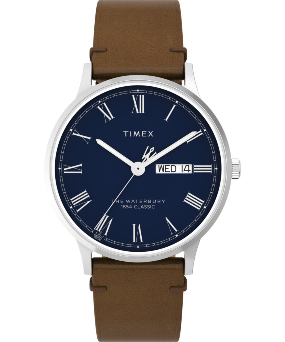 Timex Men's Easy Reader Cream Dial / Brown Leather Strap TW2V68700 - First  Class Watches™ USA