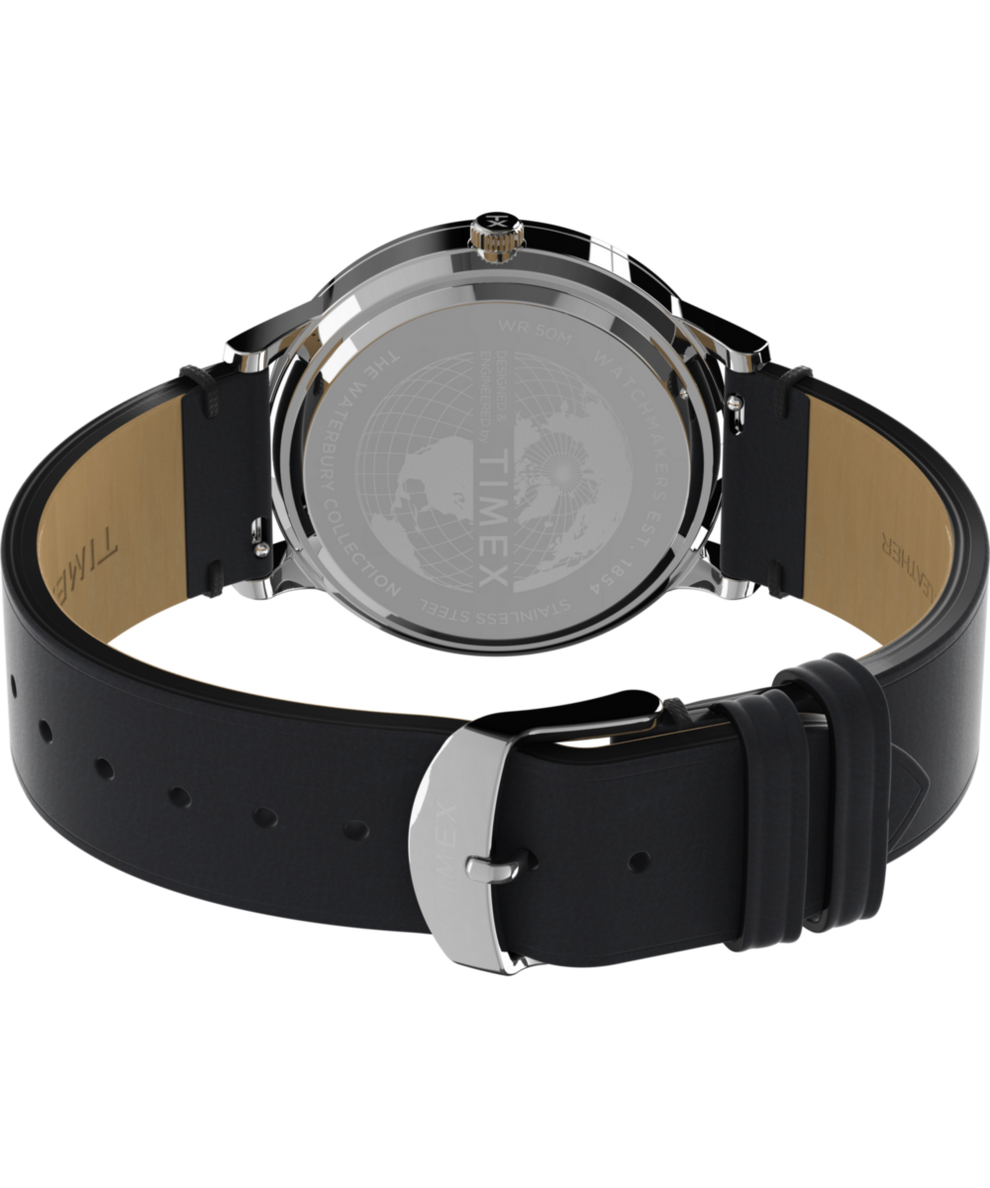 TW2W15000 Waterbury Classic 40mm Leather Strap Watch Caseback with Attachment Image
