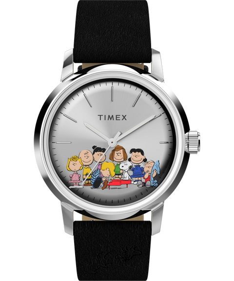 Timex Marlin® Automatic x Peanuts Gang's All Here 40mm Leather Strap W -  TW2W19000 | Timex US