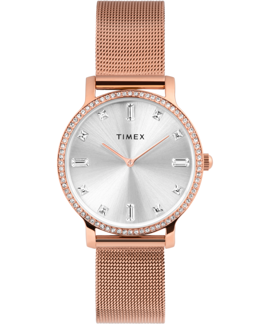 Transcend 34mm Mesh Bracelet Watch TW2W19200 Timex US