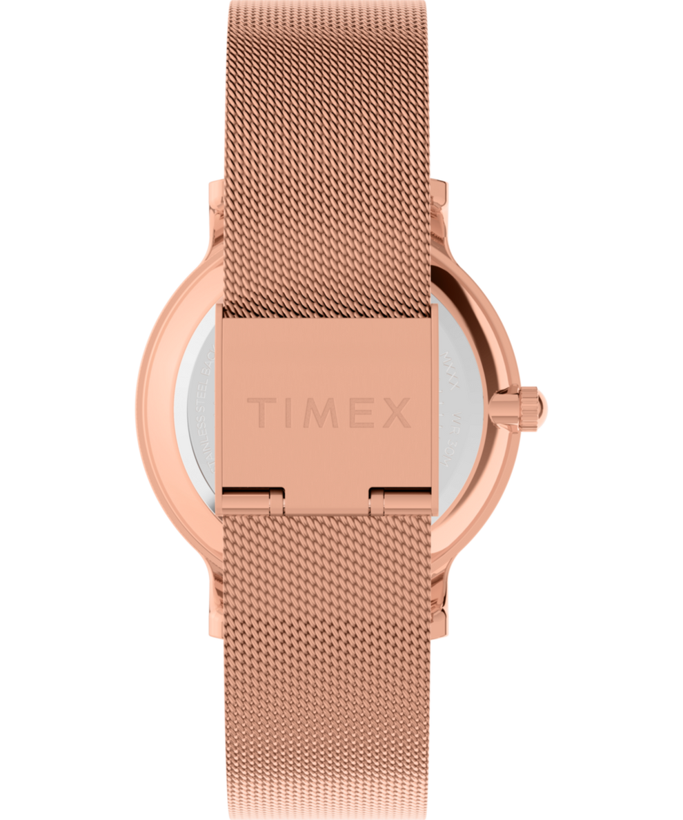 Big dial rose gold 2025 mesh bracelet watch strap