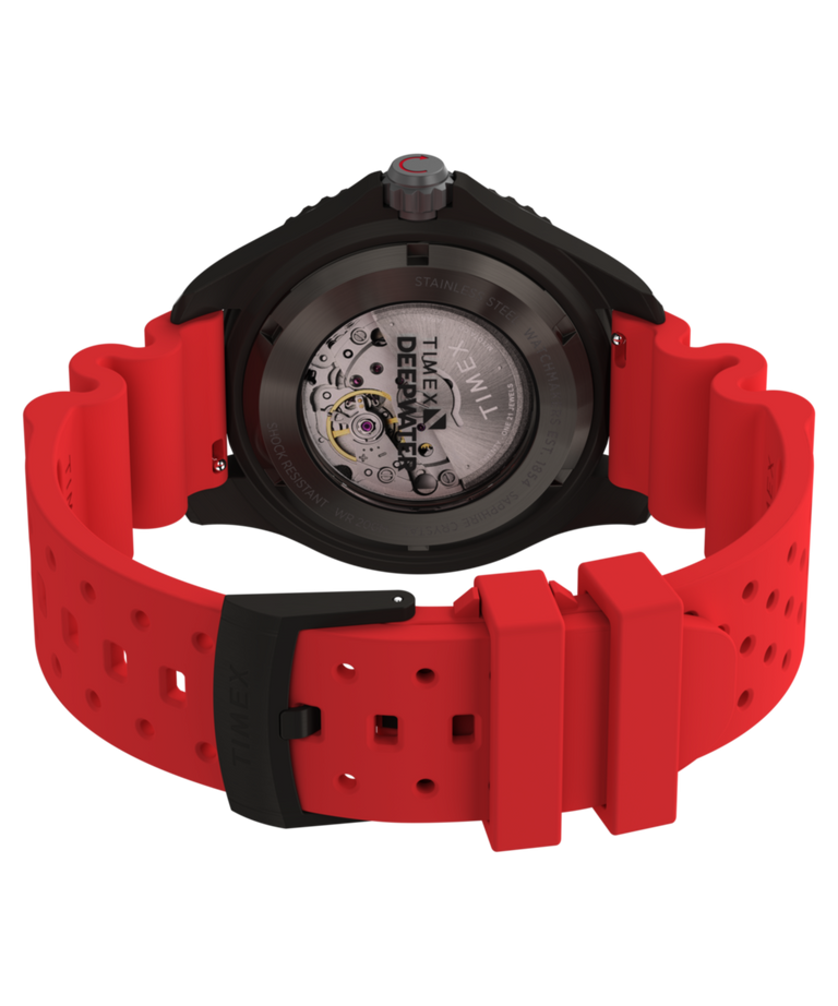 TW2W21000 Deepwater Tiburón Automatic 43mm Synthetic Rubber Strap Watch Caseback with Attachment Image