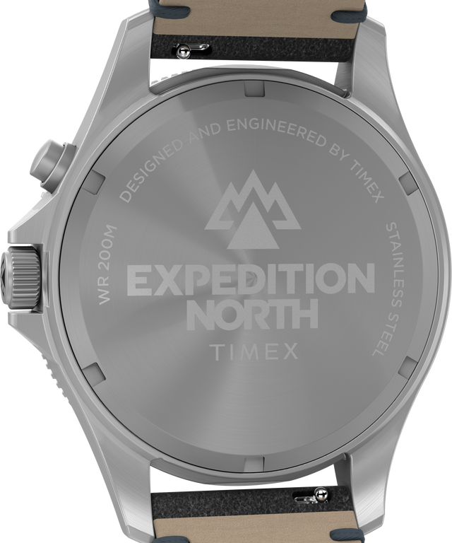 Expedition North® Slack Tide 41mm Waxed Leather Strap Watch