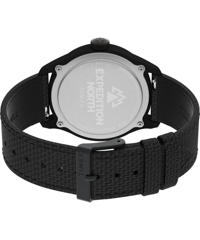 TW2W23700 Expedition Traprock 43mm Eco-Friendly Fabric Strap Watch Caseback with Attachment Image