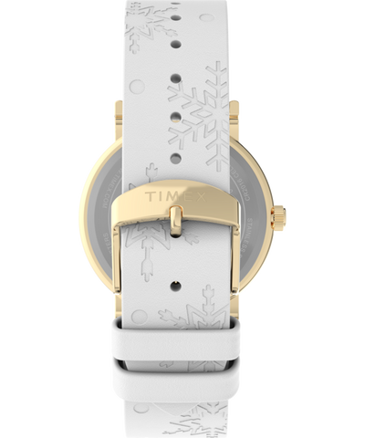 TW2W24100 Peanuts® x Timex Weekender Holiday 38mm Leather Strap Watch Strap Image
