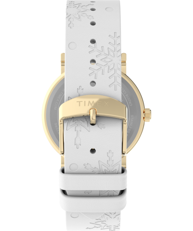 TW2W24100 Peanuts® x Timex Weekender Holiday 38mm Leather Strap Watch Strap Image