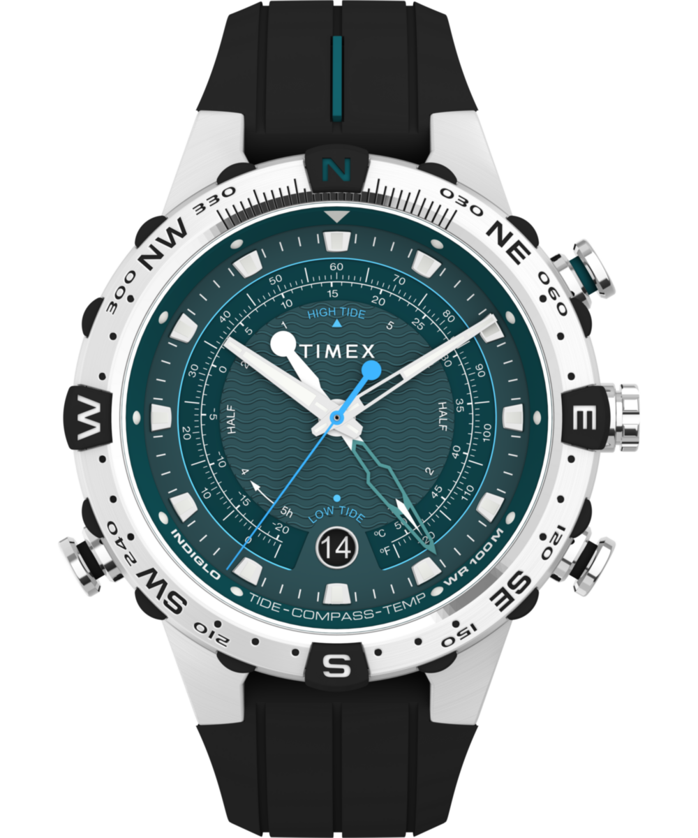 Timex Expedition Tide-Temp-Compass 45mm Silicone Strap Watch