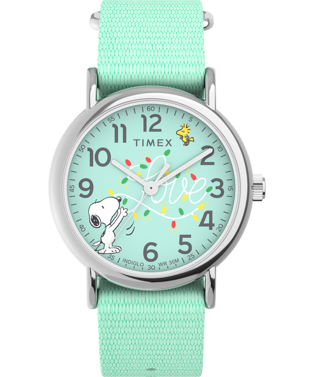 Timex Weekender x Peanuts Holiday 38mm Fabric Strap Watch