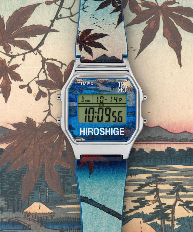 TW2W25300 Timex x The MET Hiroshige 34mm Resin Strap Watch Campaign Key Silhouettes (Beauty shots) Image