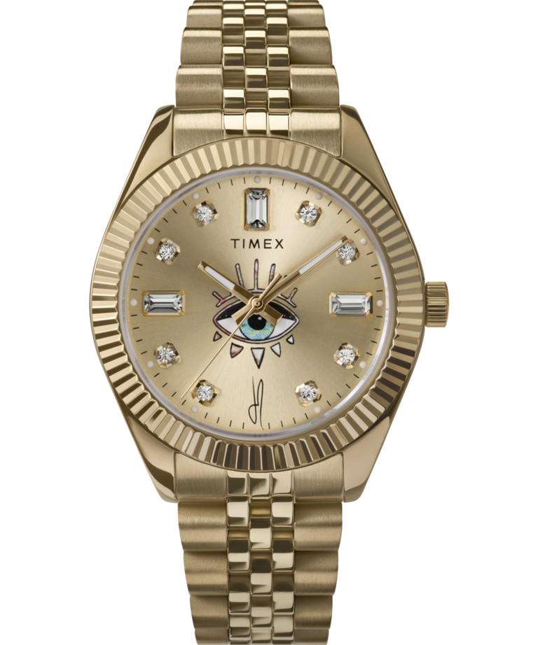 TW2W32800 Timex x Jacquie Aiche Allure 36mm Stainless Steel Bracelet Watch Primary Image