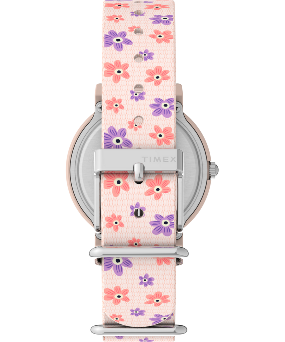 TW2W33400 Timex x Peanuts Floral 34mm Fabric Strap Watch Strap Image