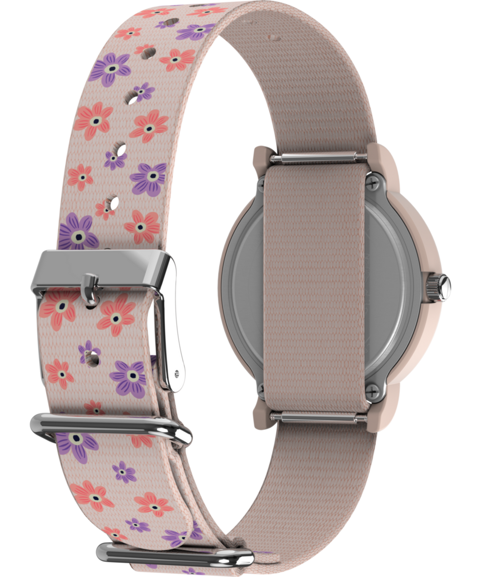 Timex x Peanuts Floral 34mm Fabric Strap Watch