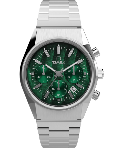 Q Timex® Falcon Eye Chronograph 40mm Stainless Steel