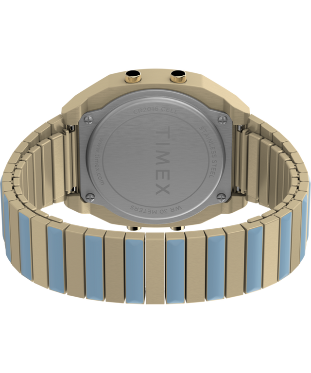 TW2W40800 Timex 80 36mm Stainless Steel Expansion Band Watch Caseback with Attachment Image
