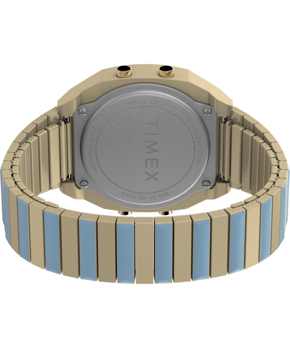 TW2W40800 Timex 80 36mm Stainless Steel Expansion Band Watch Caseback with Attachment Image