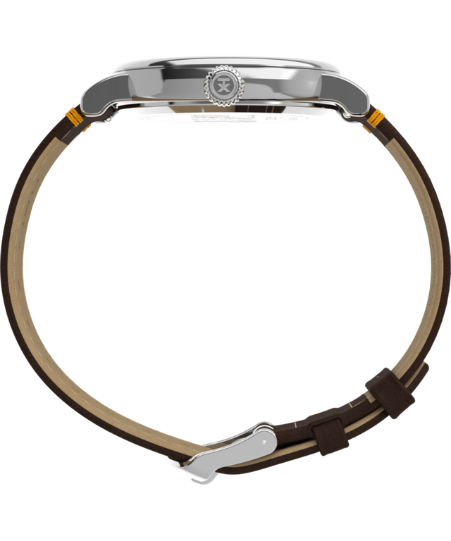 TW2W44300 Peanuts® x Timex Standard Thanksgiving: reloj de 40 mm con correa de piel. Imagen de perfil