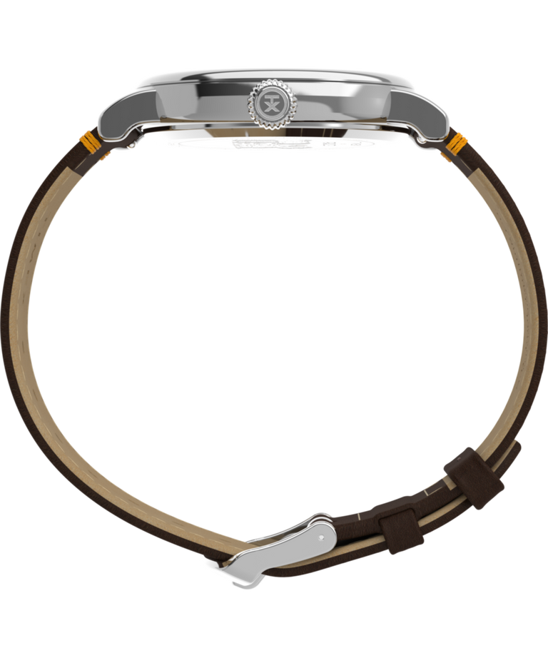 TW2W44300 Peanuts® x Timex Standard Thanksgiving 40mm Leather Strap Watch Profile Image