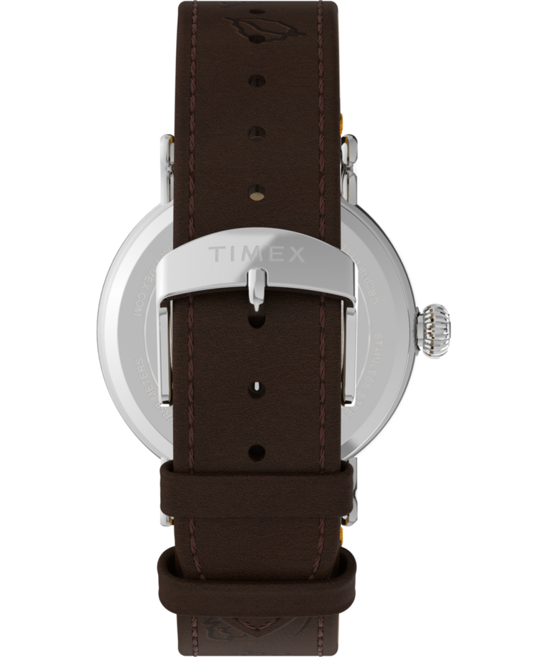 TW2W44300 Imagen de la correa de reloj Peanuts® x Timex Standard Thanksgiving de 40 mm con correa de piel