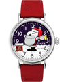 TW2W44400 Peanuts® x Timex Standard Snoopy Santa, reloj de 40 mm con correa de piel. Imagen principal