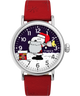 TW2W44400 Timex x Peanuts Standard Snoopy Santa 40mm Leather Strap Watch Primary Image