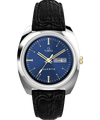 Imagen principal de reloj con correa de piel Q Timex® 1978 Day/Date de 37.5 mm TW2W44800