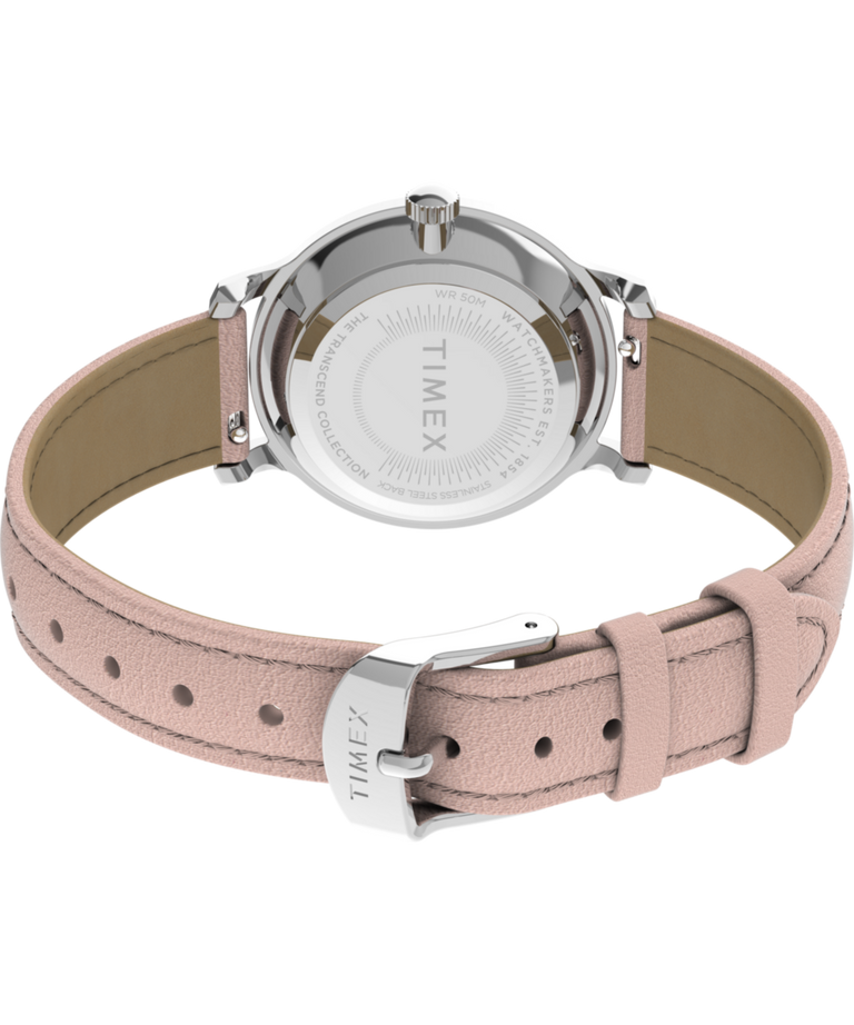 TW2W46200 Transcend 31mm Leather Strap Watch Caseback with Attachment Image