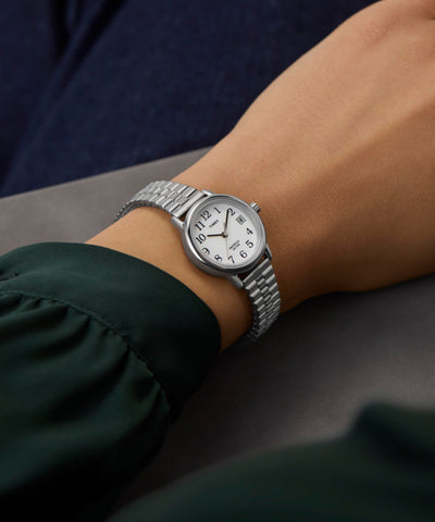 TW2W46600 Easy Reader 25mm Stainless Steel Expansion Band Watch Primary Wrist Image