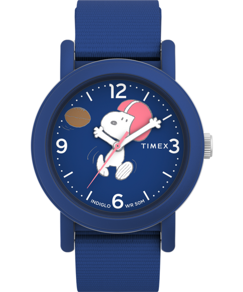 Timex x Peanuts Snoopy Football 40mm Fabric Strap Watch - TW2W48500 | Timex  US