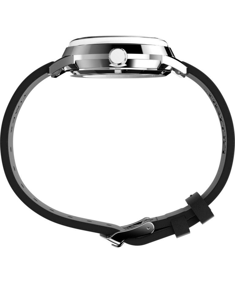 Imagen de perfil del reloj TW2W49600 Peanuts® x Timex Marlin® Automatic Snoopy Flying Ace con correa de cuero de 40 mm