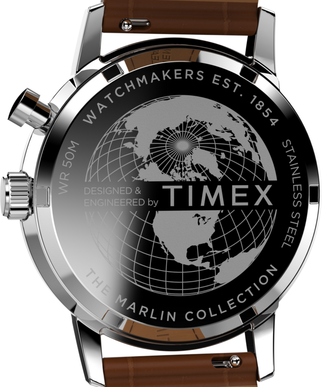 TW2W51000 Marlin® Moon Phase, reloj de 40 mm con correa de piel: imagen del fondo de la caja