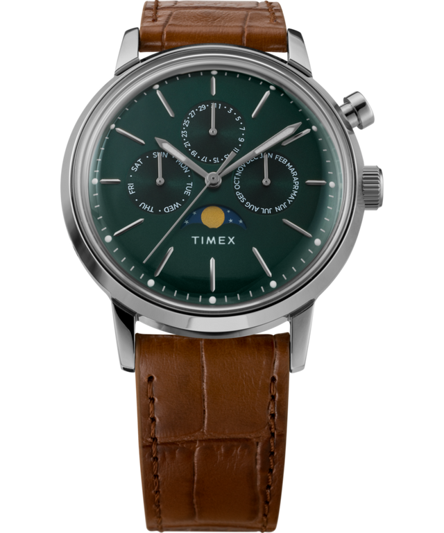 TW2W51000 Reloj Marlin® con fases lunares y correa de piel de 40 mm (colaboración) — Imagen adicional