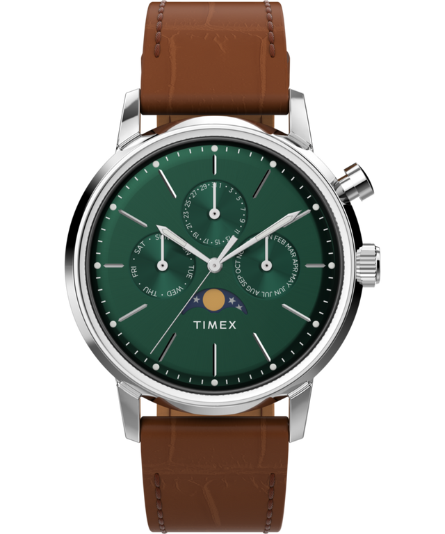 TW2W51000 Reloj Marlin® con fases lunares y correa de piel de 40 mm. Imagen principal