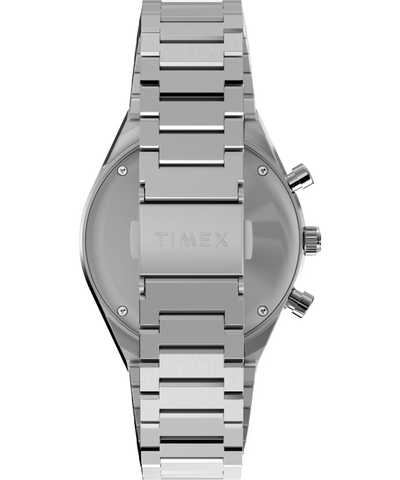 TW2W51600 Q Timex Chronograph 40mm Stainless Steel Bracelet Watch Strap Image