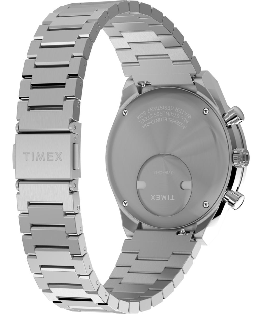 Timex Orologio Da Fitness TW2W51400VQ Marlin Chronograph – Cassa Acciaio 40mm, Cinturino Pelle Marrone, Quadrante Rosa E Tachimetro, Impermeabile 50 Metri.