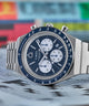 TW2W51600 Q Reloj cronógrafo Timex de 40 mm con brazalete de acero inoxidable: siluetas clave de la campaña (fotografías de producto) Imagen