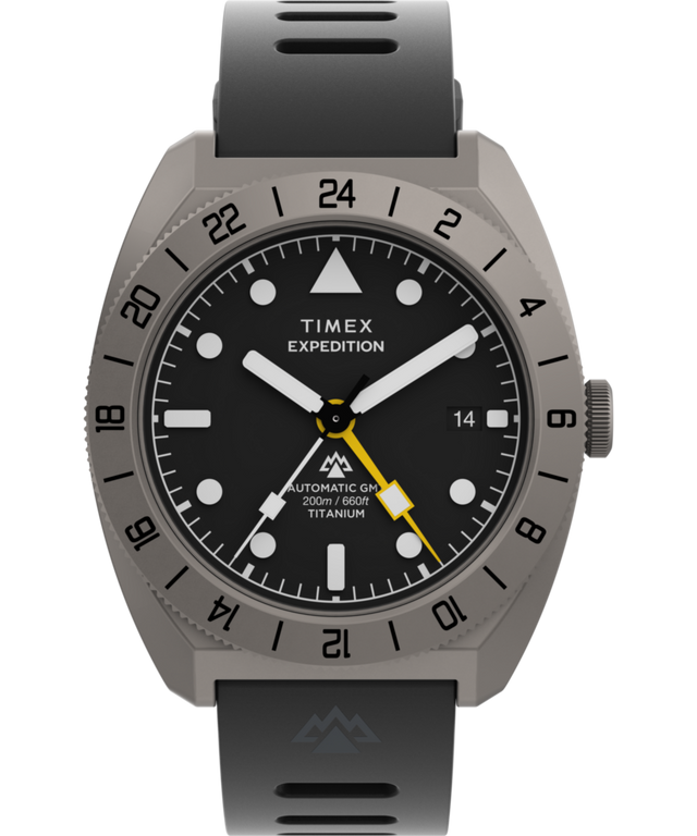 TW2W53000 Reloj Expedition® Pioneer Titanium Automatic GMT de 41 mm con correa de silicona, imagen principal