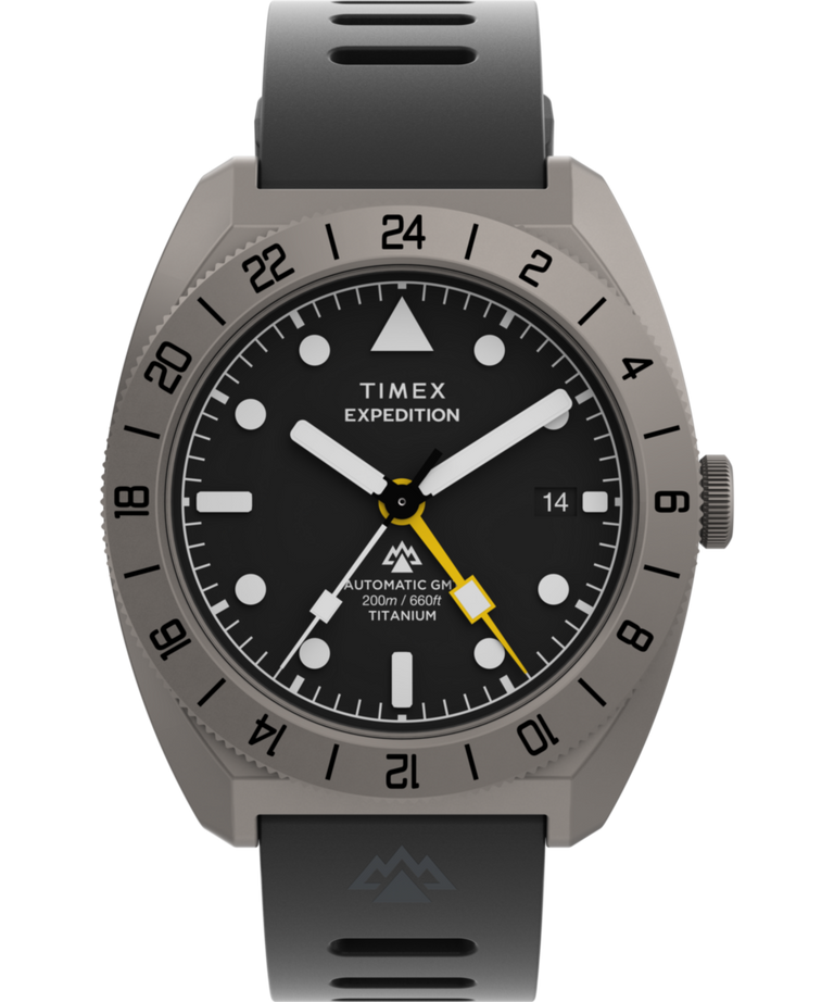 TW2W53000 Reloj Expedition® Pioneer Titanium Automatic GMT de 41 mm con correa de silicona, imagen principal
