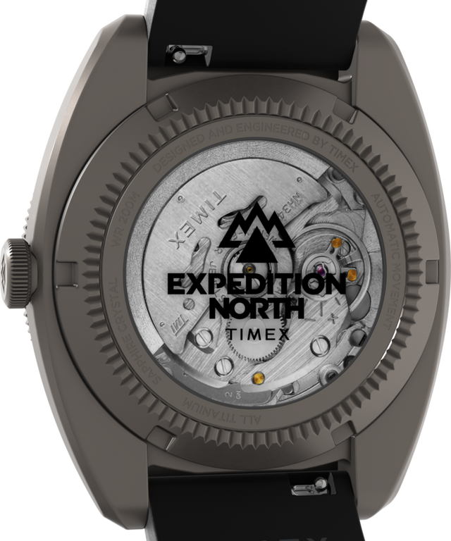 Imagen del fondo de la caja del reloj TW2W53000 Expedition® Pioneer Titanium Automatic GMT de 41 mm con correa de silicona