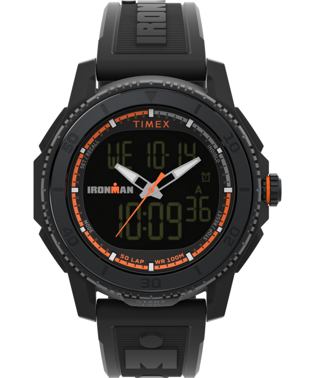 TIMEX® IRONMAN® Adrenaline Ana-digi 46.5mm PU Strap Watch TIMEX® IRONMAN® Adrenaline Ana-digi 46.5mm PU Strap Watch