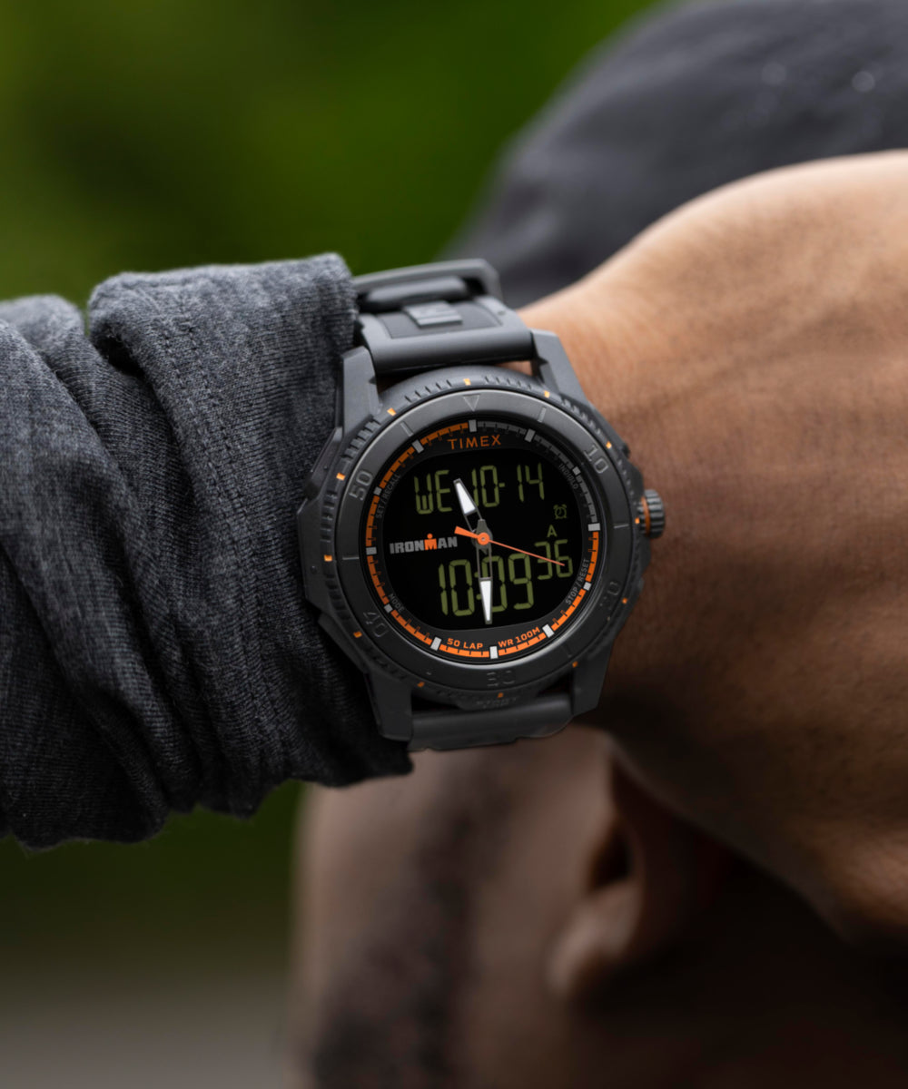 TIMEX® IRONMAN® Adrenaline Ana-digi 46.5mm PU Strap Watch