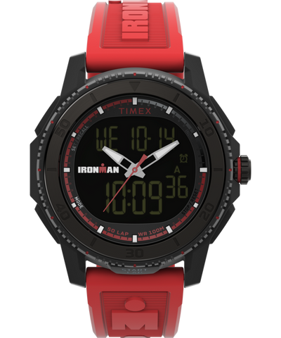 TW2W53700 TIMEX® IRONMAN® Adrenaline Ana-digi 46mm PU Strap Watch  Primary Image