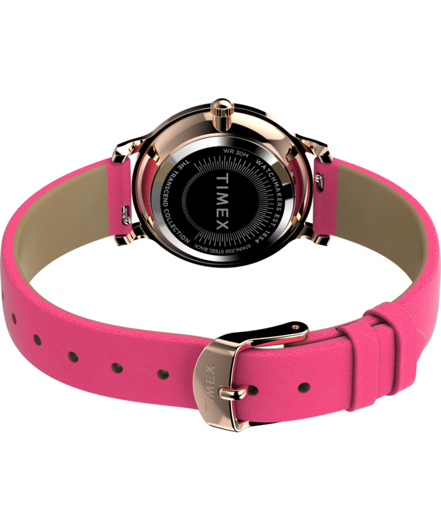 TW2W54700 Transcend 31mm Leather Strap Watch Caseback with Attachment Image